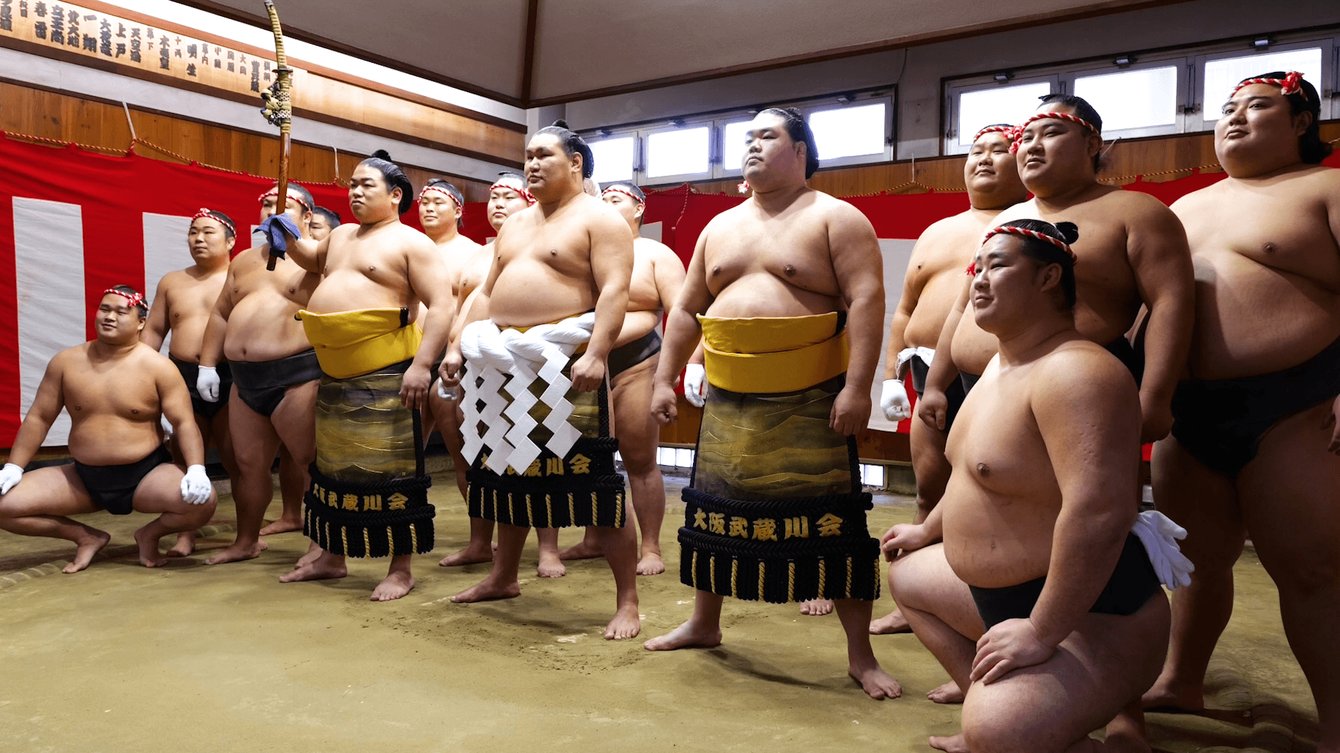 力士たちの集合写真